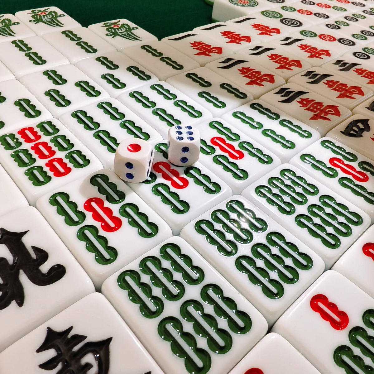 KunLun Automatic Foldable Mahjong Table Champagne Gold with 42MM+Two Options 144 No-Numbered Chinese-Tiles or 152 Numbered American-Tiles, 2-Year Warranty & 24/7 Tech Support